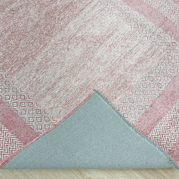 Scandinavian Mauve Washable Area Rugs