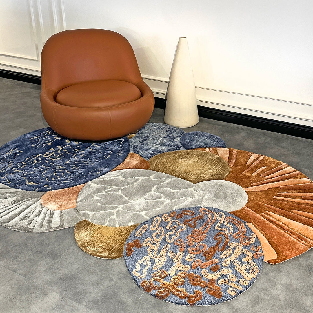 Handmade Custom Oval Bespoke Tufted Rugs