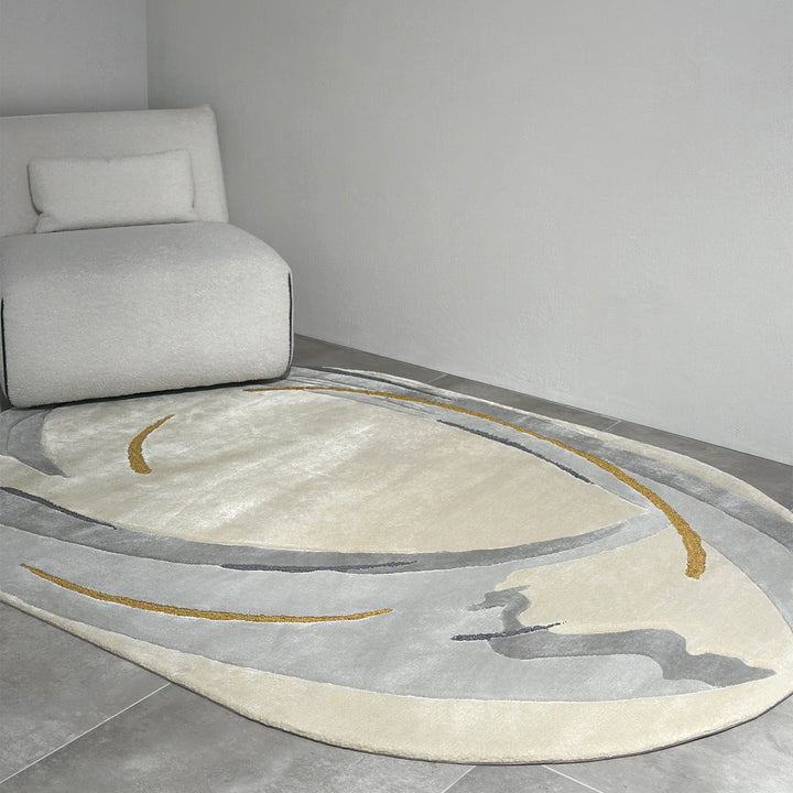 Handmade Custom Oval Bespoke Tufted Rugs