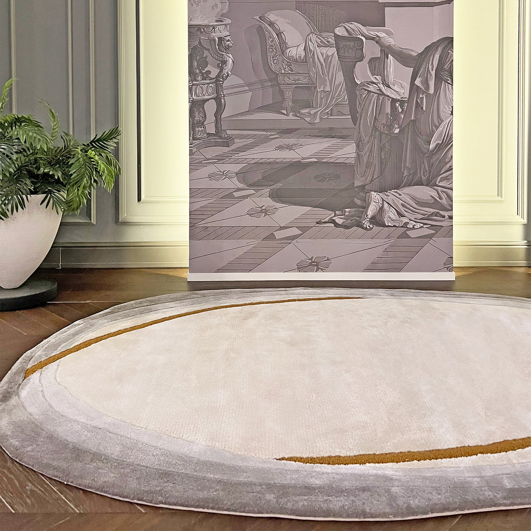 Handmade Custom Oval Bespoke Tufted Rugs