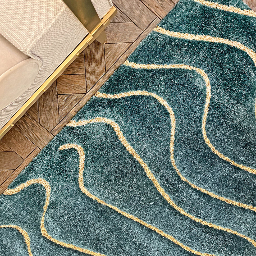 Handmade Custom Wavy Bespoke Tufted Rugs