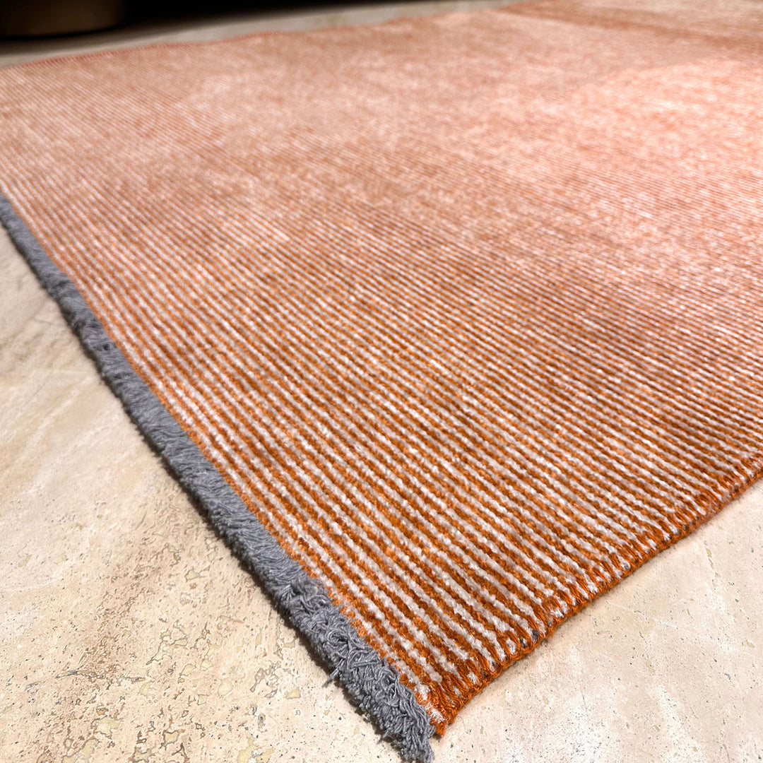 Solid Orange Washable Area Rugs