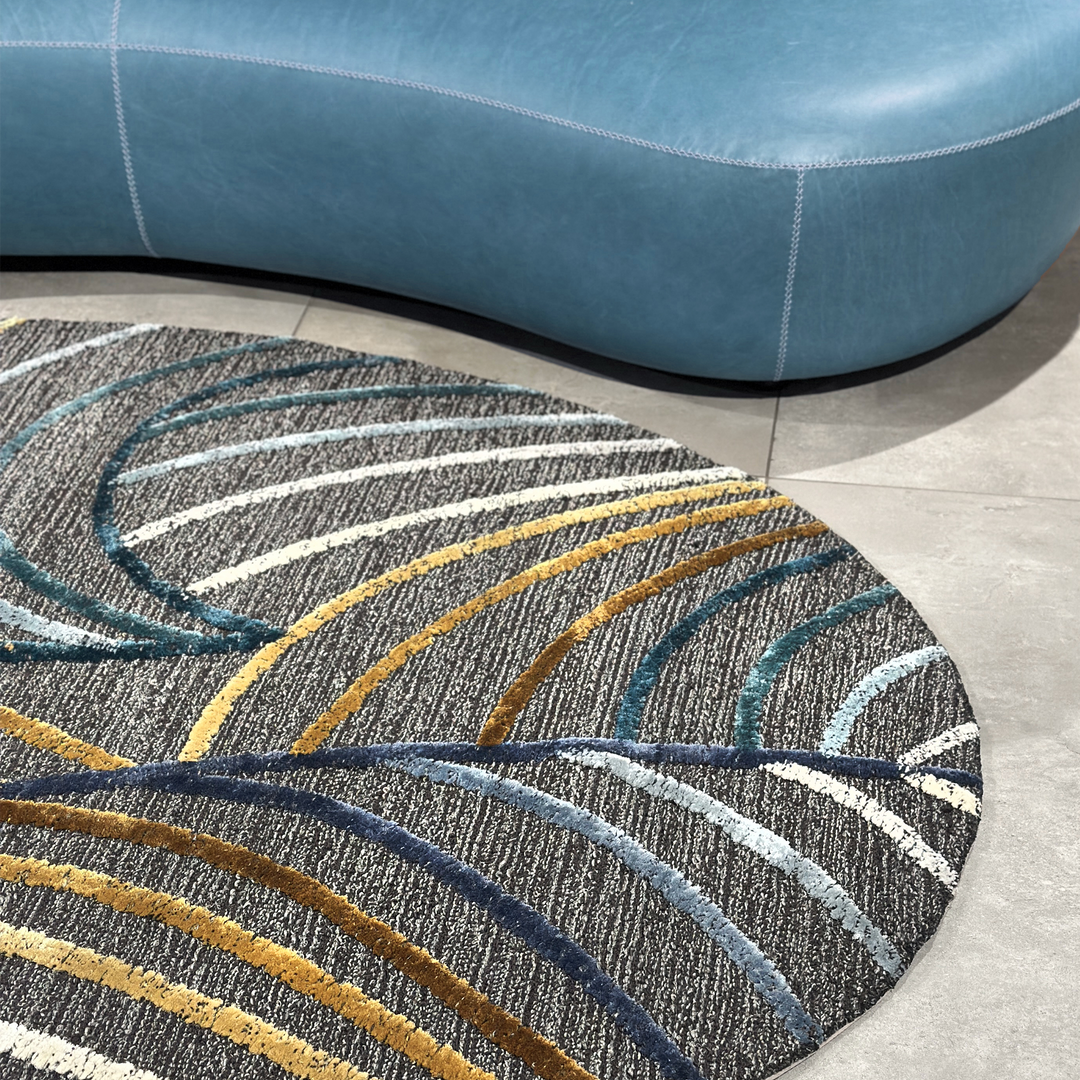 Handmade Custom Oval Bespoke Tufted Rugs