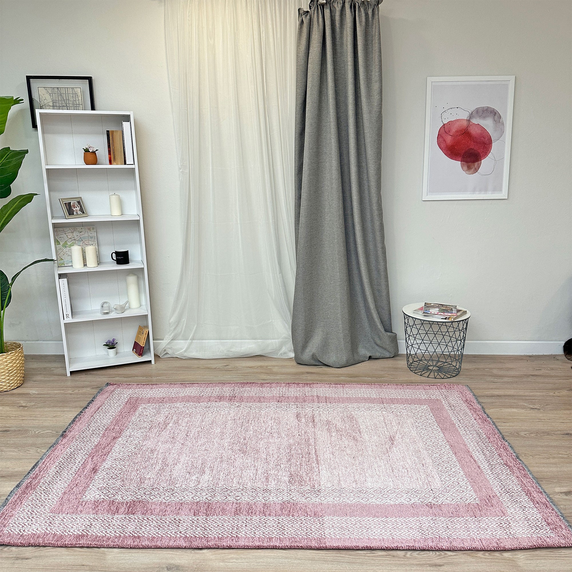Scandinavian Mauve Washable Area Rugs – Alfa Rich