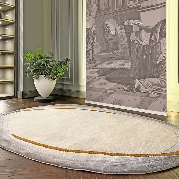 Handmade Custom Oval Bespoke Tufted Rugs