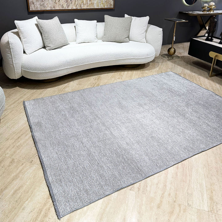 Solid Gray Washable Area Rugs