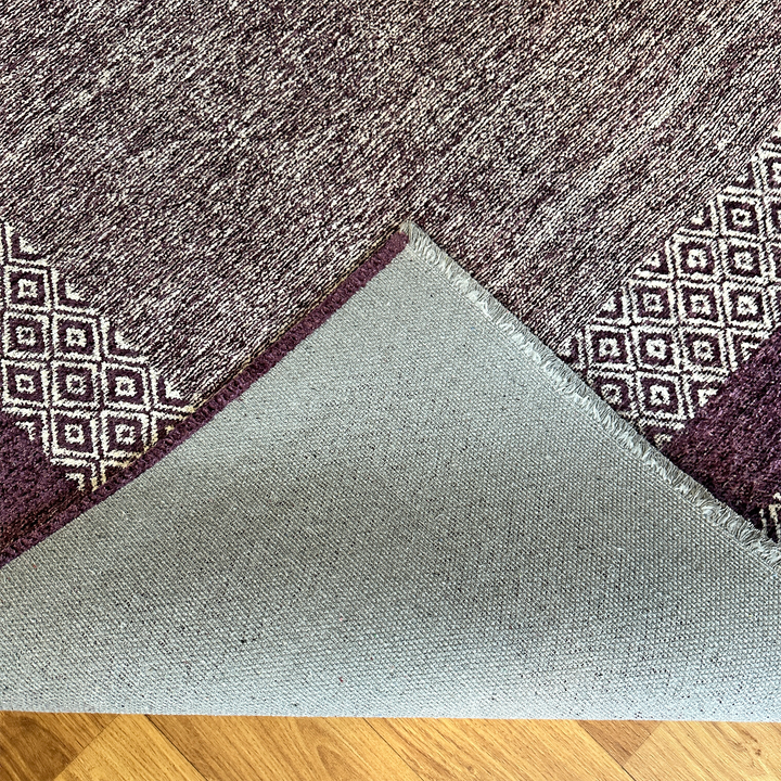 Scandinavian Purple Washable Area Rugs