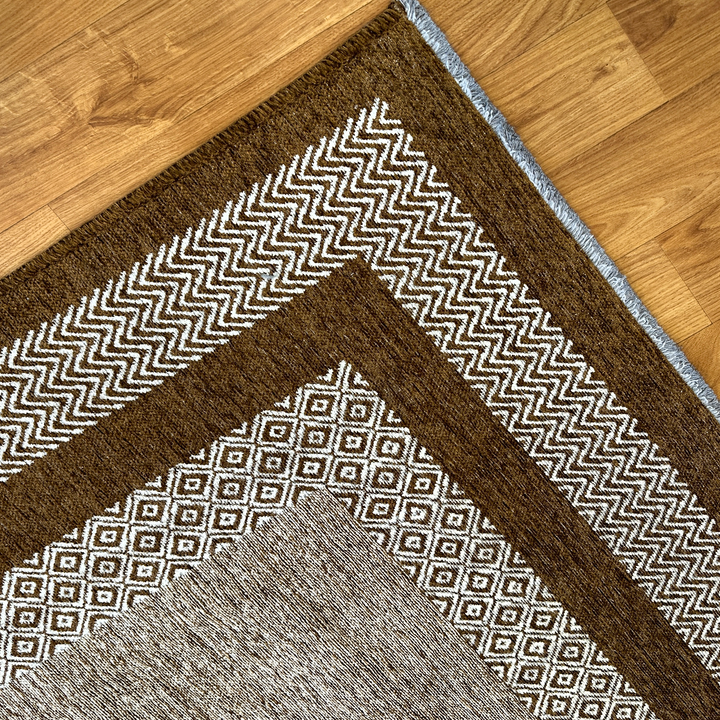 Scandinavian Brown Washable Area Rugs