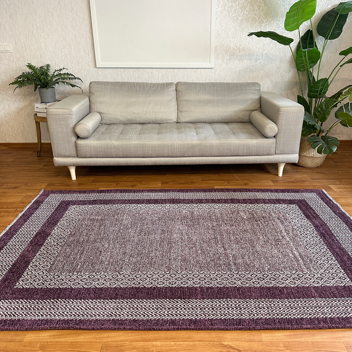 Scandinavian Brown Washable Area Rugs