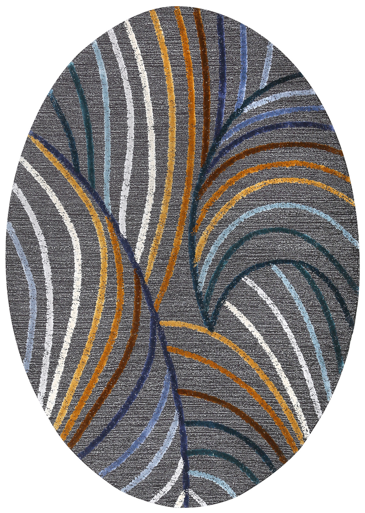 Handmade Custom Oval Bespoke Tufted Rugs