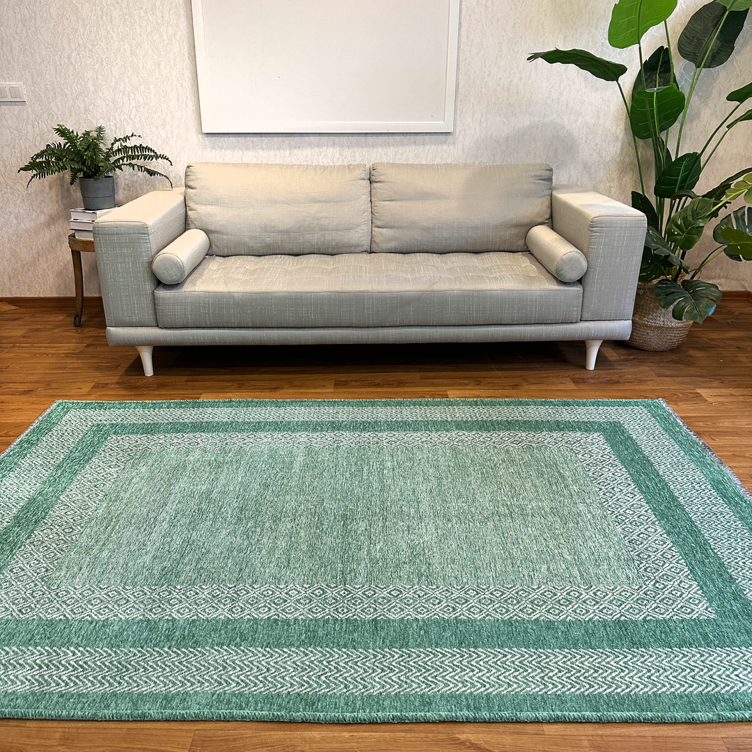 Scandinavian Petrol Blue Washable Area Rugs