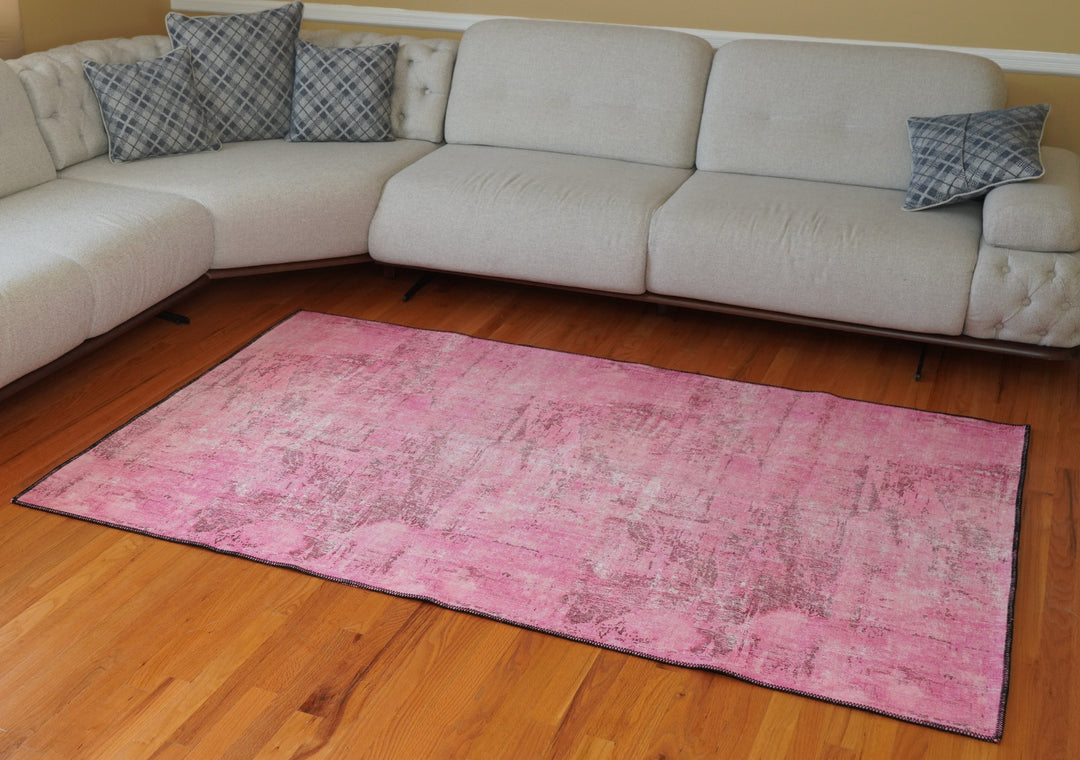 Abstract Pink Rug, Rugs for Living Room, Rugs for Bedroom, Modern Rug, Minimalist Rug, Cotton Rug, Soft Rug, Printed Rugs, Home Decor Rugs